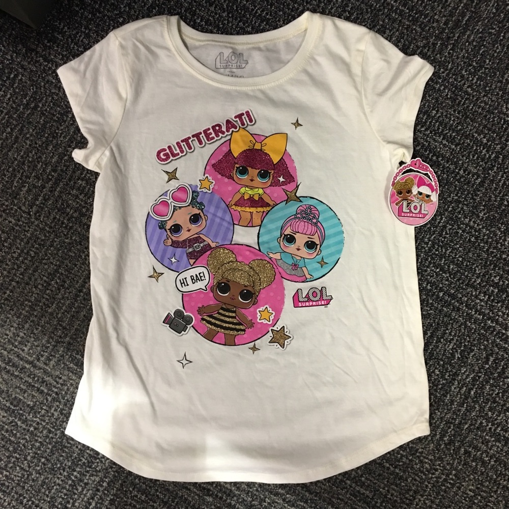 NWT LOL surprise glitter dolls shirt XL